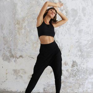 Indigo Luna Ethically Made Lounge/Yoga Pants in charcoal grey (balloon pants)